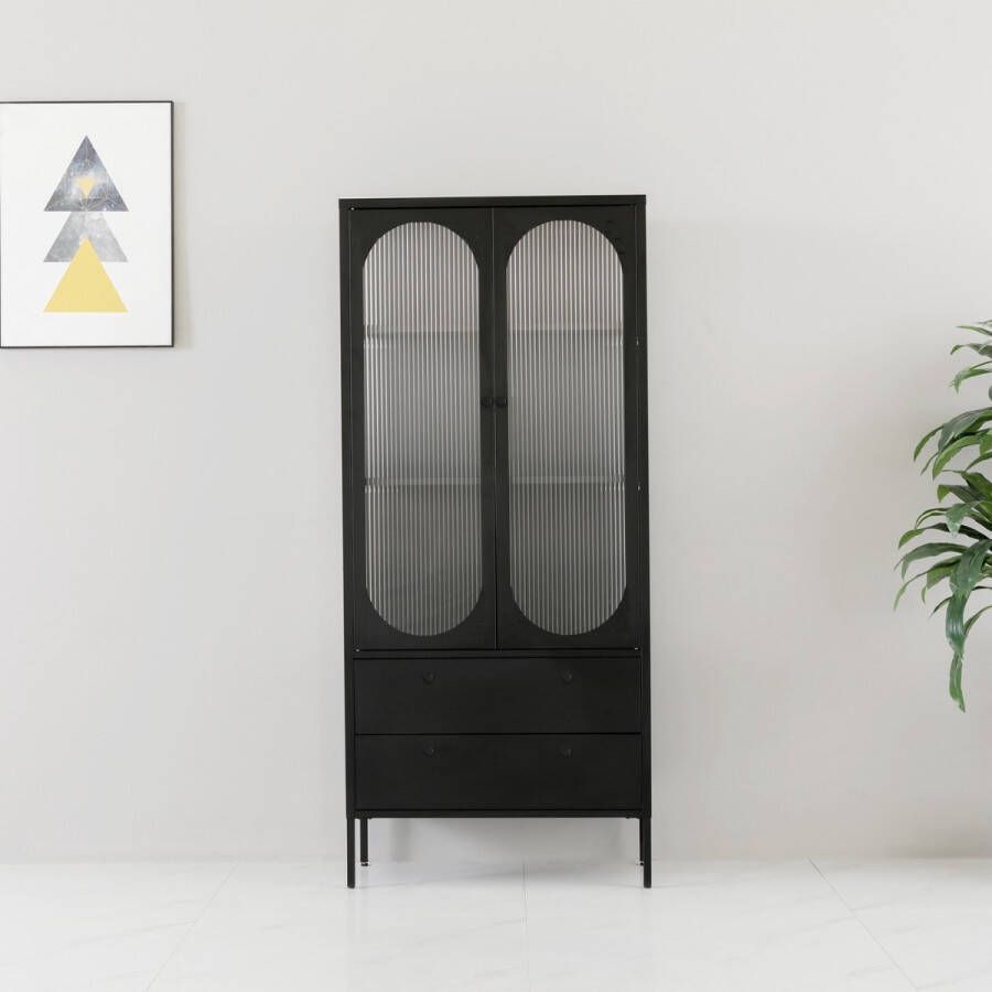 DS4U Next Level industriële metalen wandkast hoog ovaal