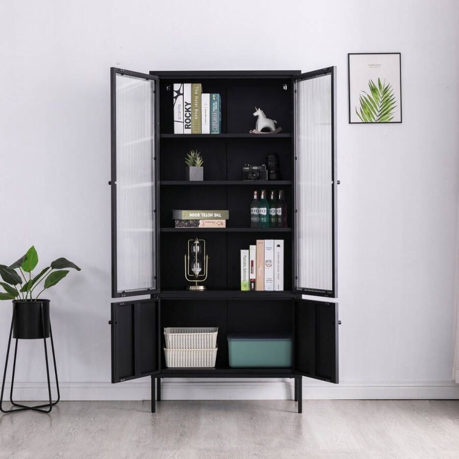 DS4U Next Level industriële metalen wandkast hoog recht