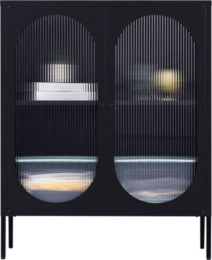 DS4U Next Level industriële metalen wandkast laag ovaal - Foto 2