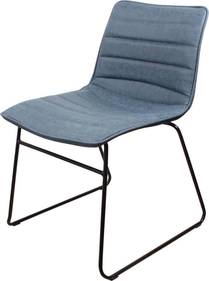 DS4U san sebastian stoel eetkamerstoel industriele eetstoel vintage eetkamerstoel blauw