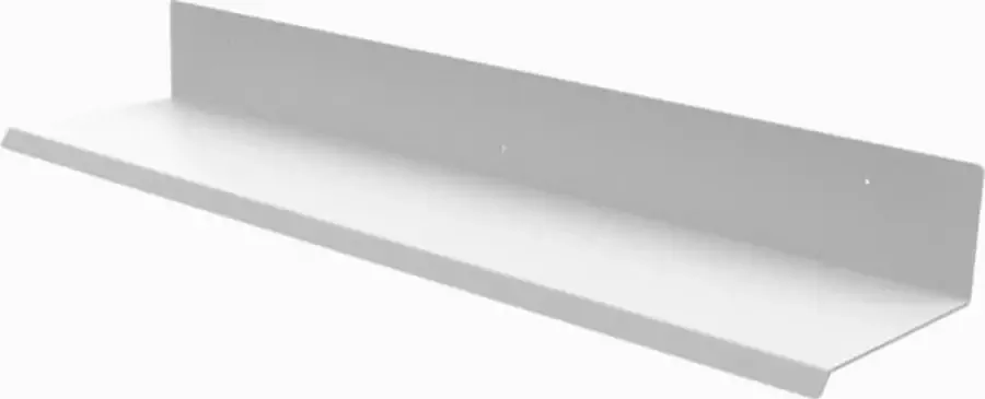 DSO Home Wandplank Metaal Wit 100cm Muurdecoratie Wanddecoratie Woonaccessoires 13x23x100cm