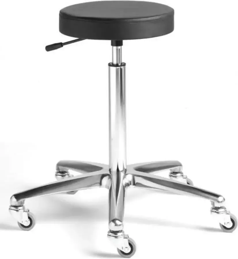 DSS Kappersfiets Rond Zwart 65-85 cm Kruk Kapper Kapsalon