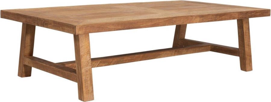 DTP Home Coffee table Monastery rectangular 35x130x70 cm 4 cm top with envelope recycled teakwood - Foto 1