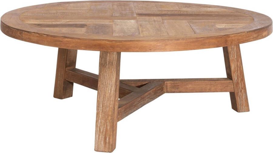DTP Home Coffee table Monastery round 35xØ90 cm 3 5 cm top recycled teakwood - Foto 1