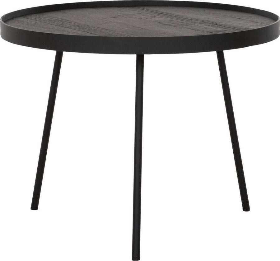 DTP Home Coffee table Saturnus medium BLACK 37xØ50 cm recycled teakwood