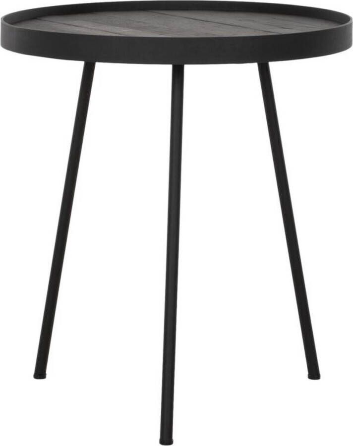 DTP Home Coffee table Saturnus small BLACK 45xØ40 cm recycled teakwood - Foto 1