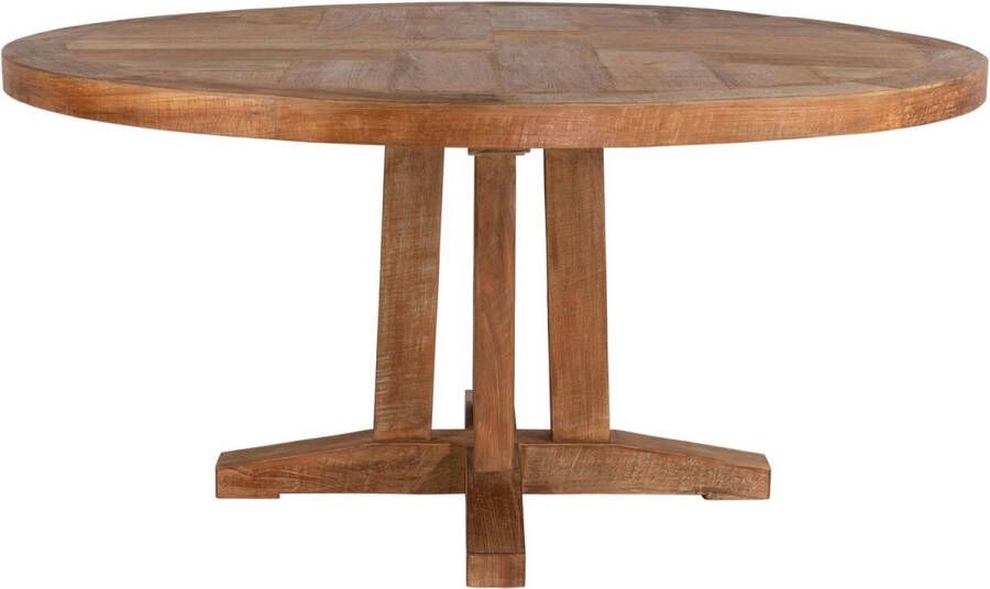 DTP Home Dining table Castello round 78xØ160 cm 6 cm top recycled teakwood - Foto 1