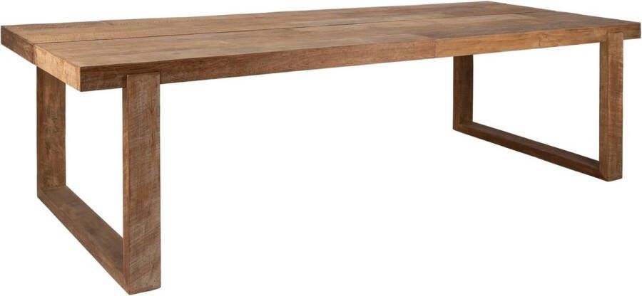 DTP Home Dining table Icon rectangular 78x220x100 cm 8 cm top with split recycled teakwood - Foto 1