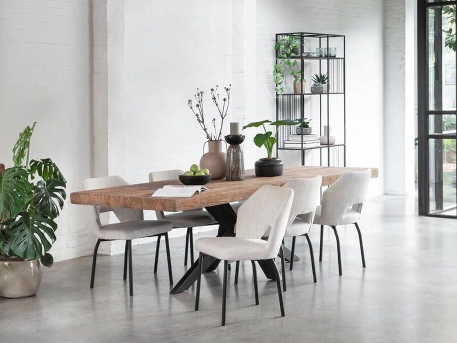 DTP Home Dining table Newton rectangular 77x260x100 cm recycled teakwood