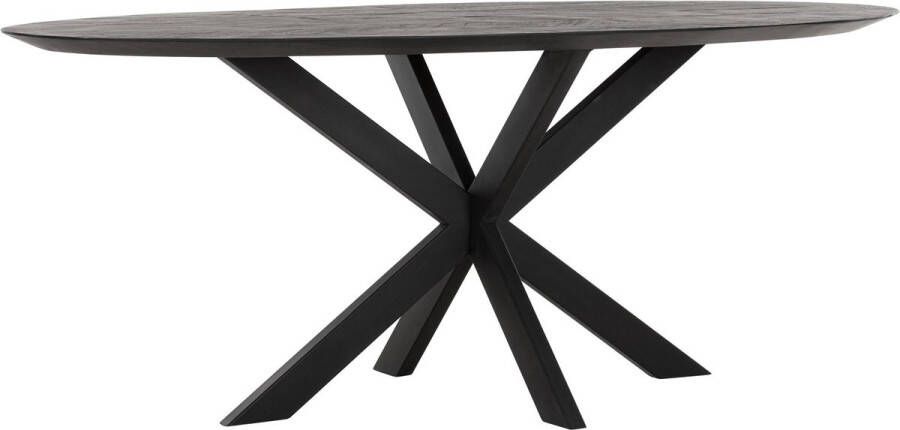 DTP Home Dining table Shape oval BLACK 78x200x100 cm recycled teakwood - Foto 2