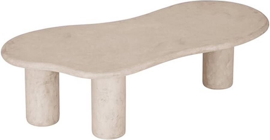 DTP Home Organische Salontafel Curva Mortex 130 x 69cm Zand