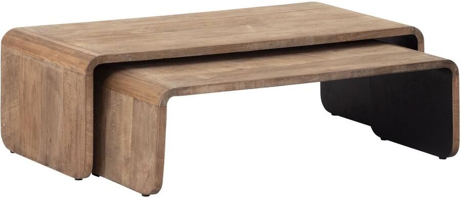 DTP Home Coffee table Evo 30x95x40 cm 35x110x50 cm recycled teakwood