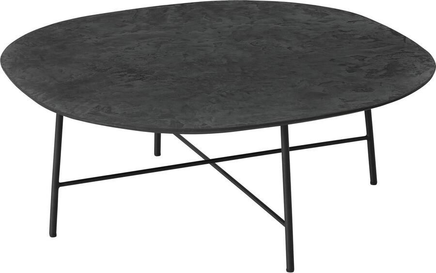 DTP Home Coffee table Soho semi-round 90 MORTEX 35xØ90 cm mortex top