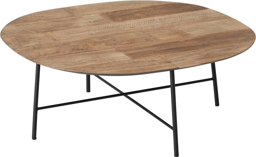 DTP Home Coffee table Soho semi-round 90 TEAKWOOD 35Ø90 cm recycled teakwood top
