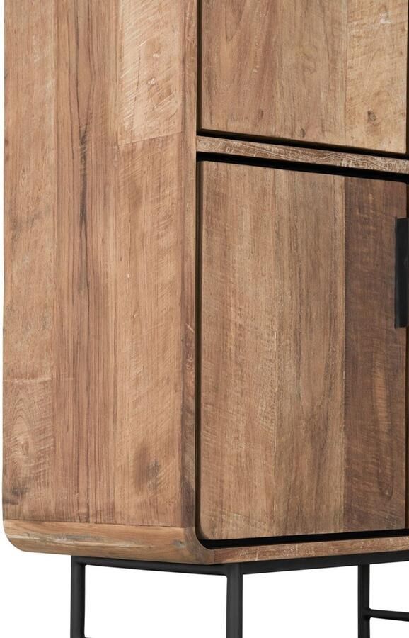 DTP Home Cupboard Evo 4 doors 220x80x40 cm recycled teakwood