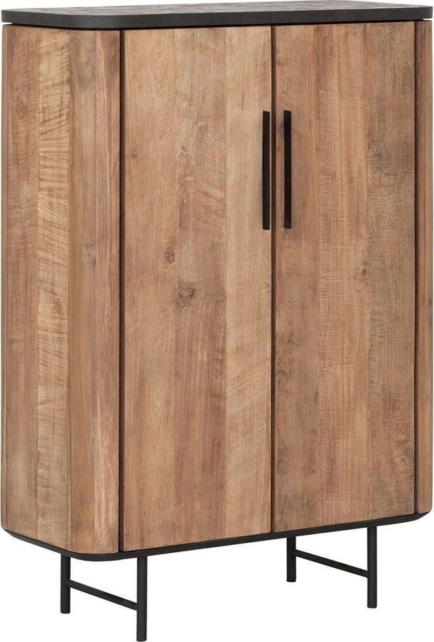 DTP Home Cupboard Soho low 2 doors 130x90x40 cm recyceld teakwood and mortex - Foto 2