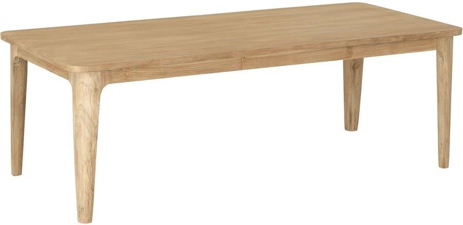 DTP Home Dining table Forte rectangular 76x200x90 cm teakwood natural