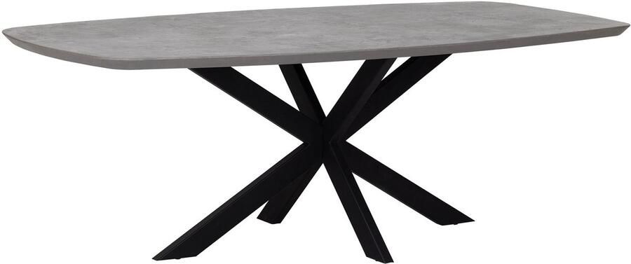 DTP Home Dining table Vito Danish oval 225 DUSK 76x225x105 cm mortex