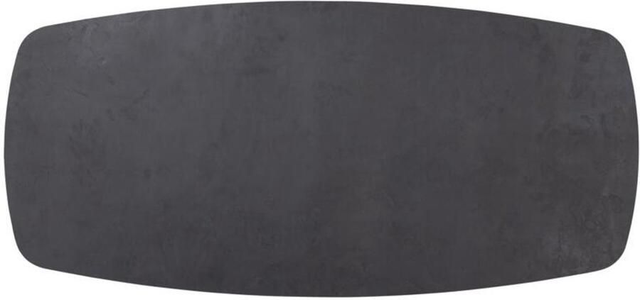 DTP Home Dining table Vito Danish oval 225 PEPPER 76x225x105 cm mortex