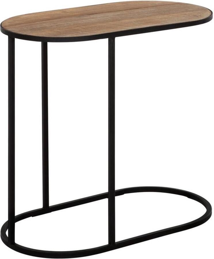 DTP Home Laptop table Terra NATURAL 60x65x35 cm oval recycled teakwood - Foto 2