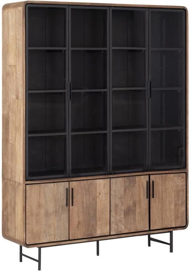 DTP Home Showcase Evo large 2x4 doors 220x160x40 cm recycled teakwood