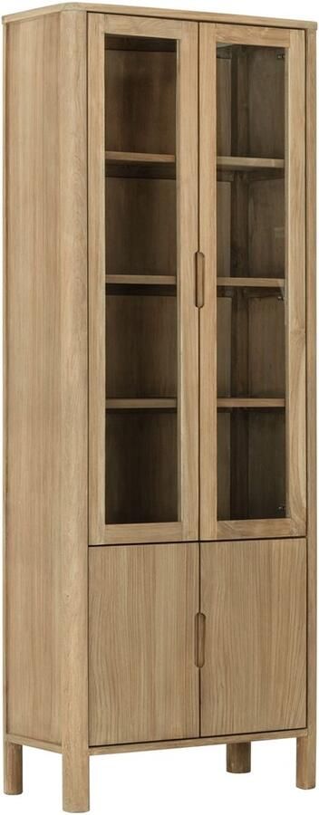 DTP Home Showcase Forte 2x2 doors 210x80x40 cm teakwood natural