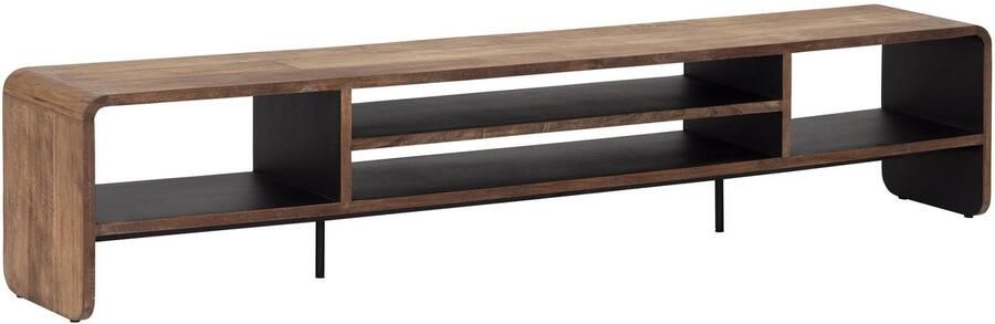 DTP Home TV stand Evo open extra large 45x225x35 cm recycled teakwood