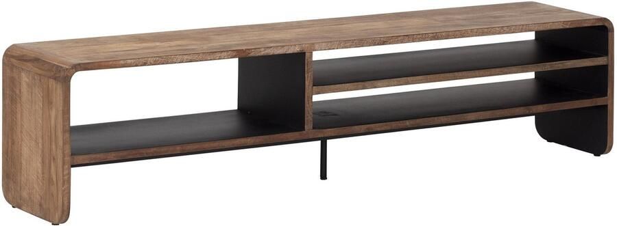 DTP Home TV stand Evo open large 45x190x35 cm recycled teakwood