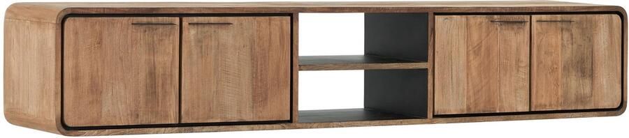 DTP Home Zwevend tv meubel Evo large 4 deurs 40x225x40 cm 2 open vakken gerecyled teakhout - Foto 2