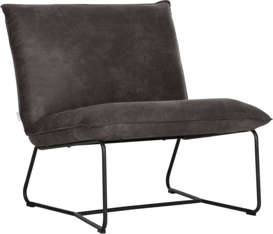 DTP Home Lounge chair Delaware 80x78x80 cm carlitto charcoal