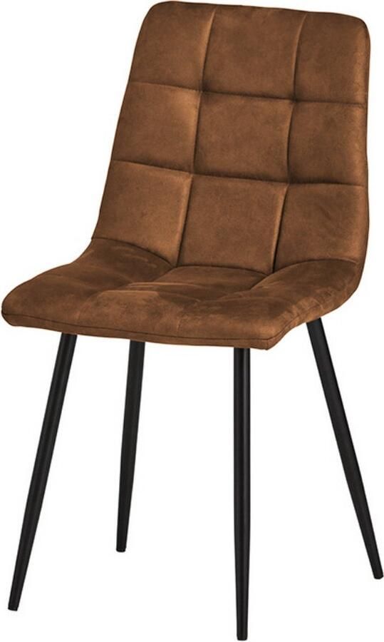 Dulaire Eetkamerstoel Bruin Stof