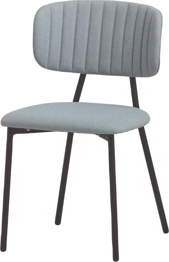 Dulaire Eetkamerstoel Scandinavisch Grijs Stof