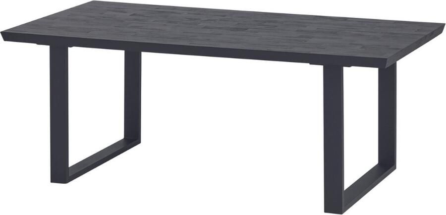 Dulaire Eettafel Zwart Hout Rechthoek 220 cm