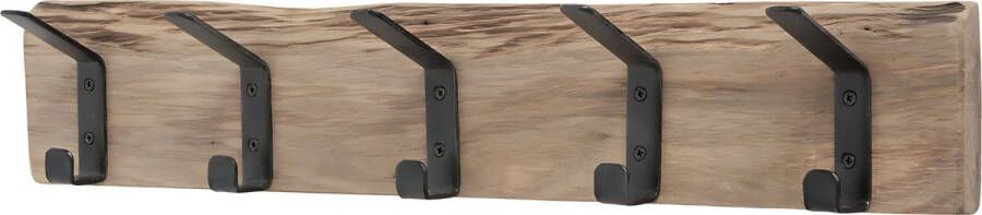 Dulaire Wandkapstok Hout Modern 5 haken