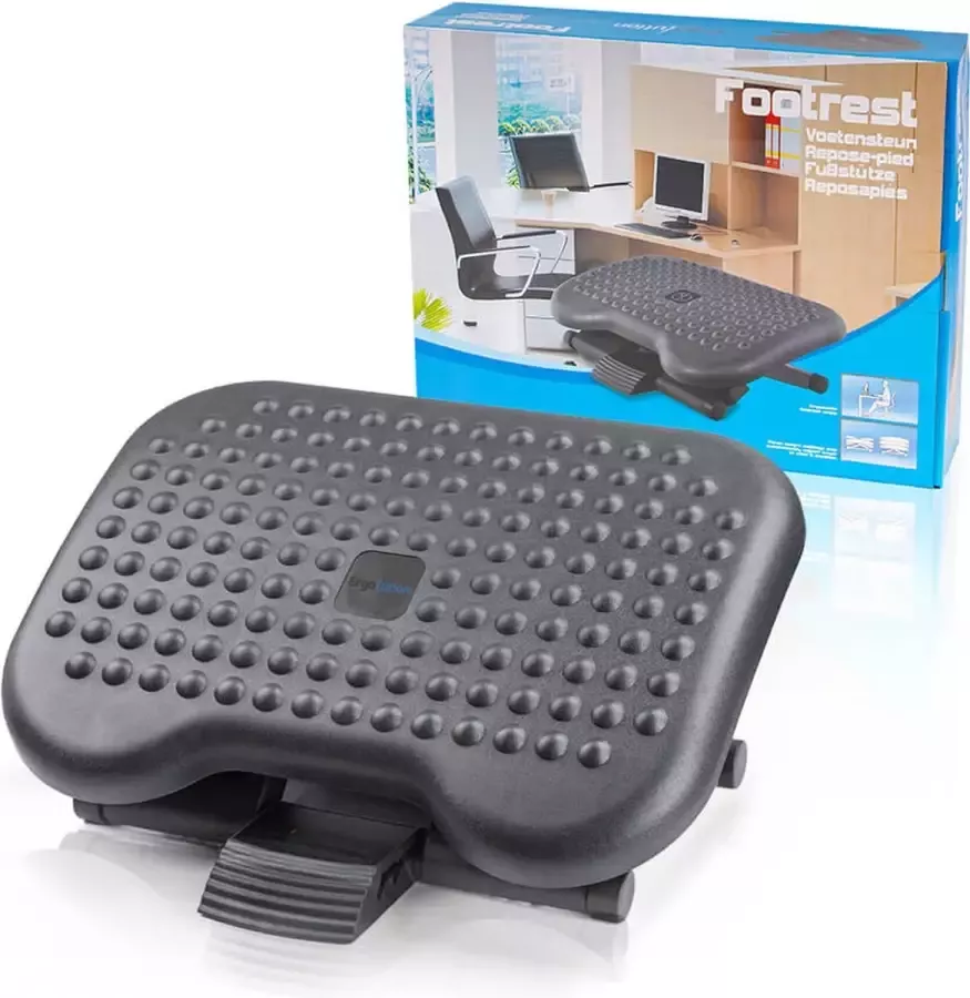 Dunimed Ergonomische Voetensteun Voetsteun voor Bureau met Antisliplaag In Hoogte Verstelbaar