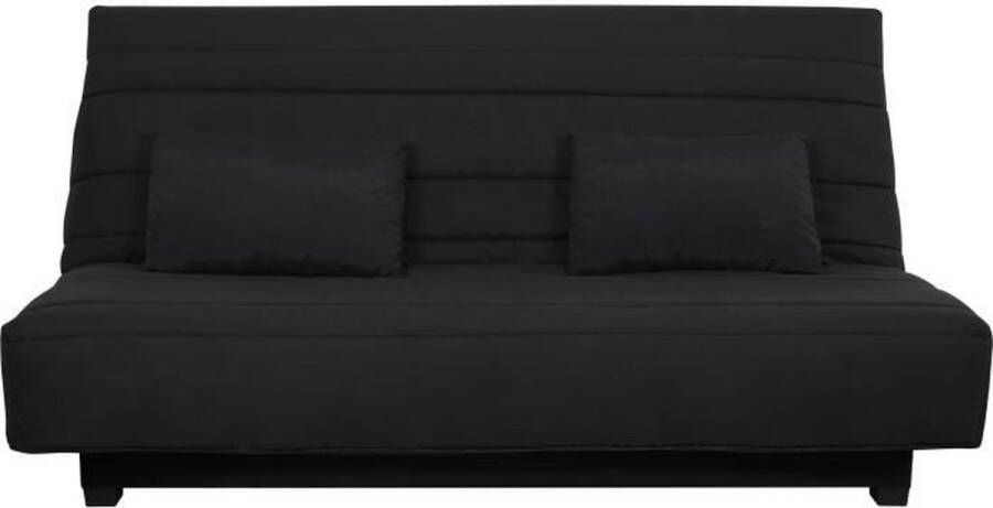 Dunlopillo Clic clac 2-zitsbank REVEUR Zwarte stof matras Bed 188x128 cm