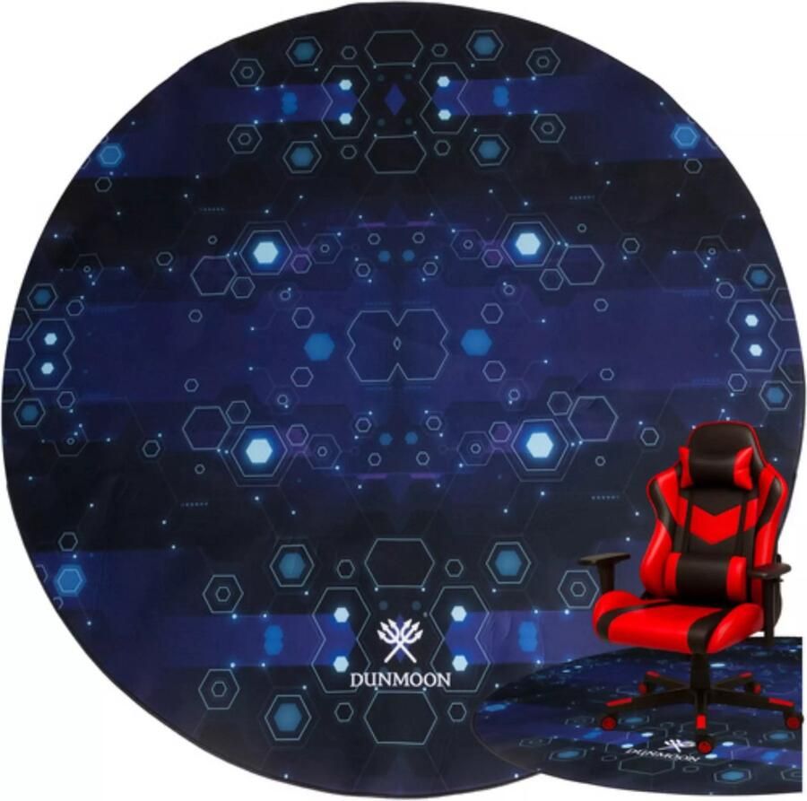 Dunmoon Gaming Mat Ronde Vloermat 120cm – Antislip & Wasbaar