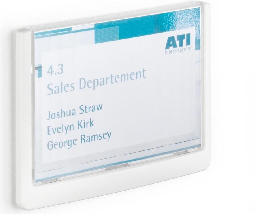 Durable Naambord Click Sign- 4861 Kunststof 149 X 105 5 mm Wit