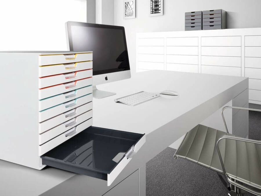 Durable ladenkast VARICOLOR MIX 10 wit meerkleurig 10 laden A4