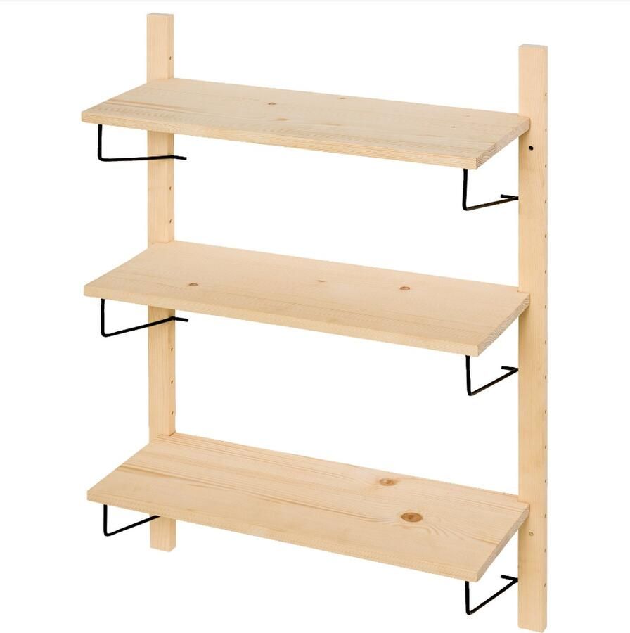 Duraline modulair wandrek staal hout 100x68 cm