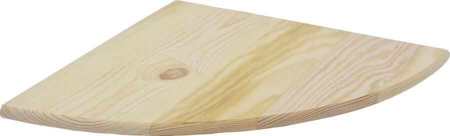 Duraline wandplank massief grenen FSC 18mm 40x40cm hoek plank