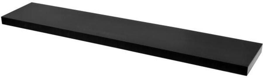 Duraline XL4 Floating Wall Shelf Black Lacquered 118.0 x 23.5 x 3.8