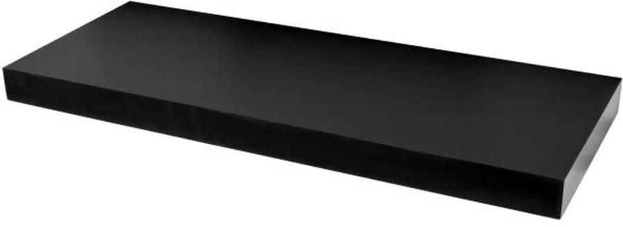 Duraline XL4 Floating Wall Shelf Black Lacquered 60 x 23.5 x 3.8