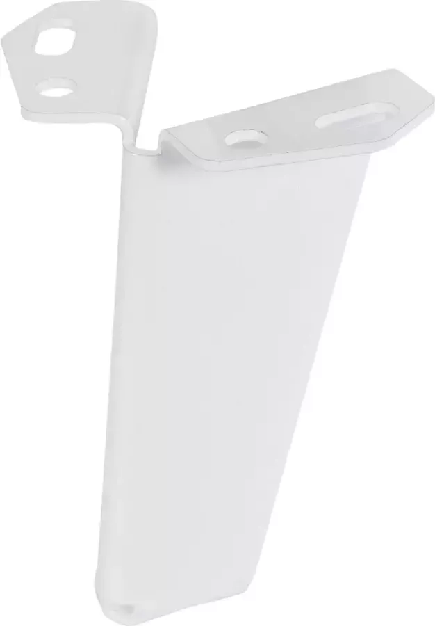 Duraline Meubelpoot Gevouwen Staal 10cm Wit 4pp