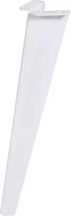 Duraline Meubelpoot Gevouwen Staal 40cm Wit 4pp