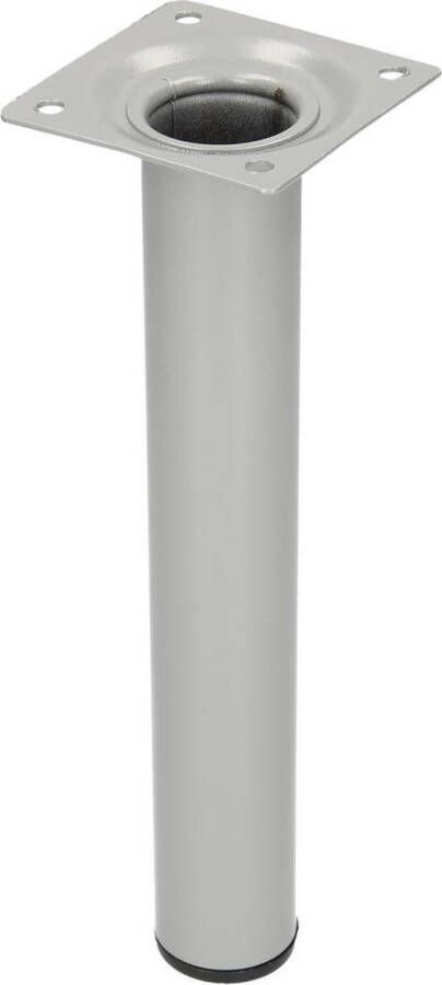 Duraline Meubelpoot Rond Grijs Staal Ø3x20cm 4pp