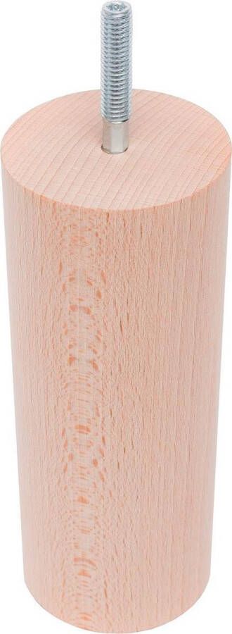 Duraline Meubelpoot Rond Hout Ø5 8x15cm Beuken met FSC Keurmerk 4pp