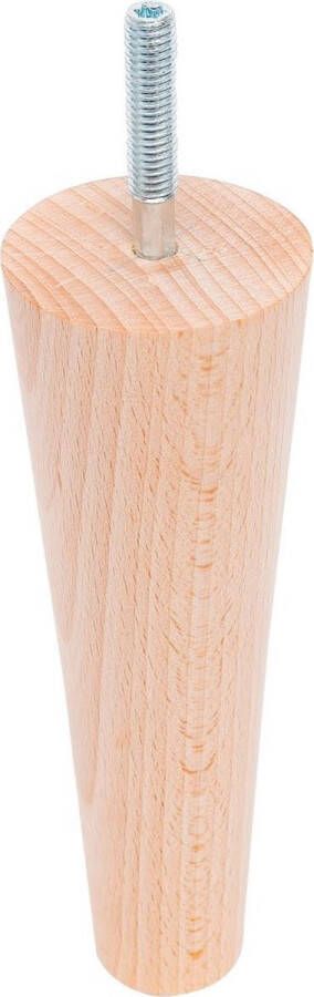 Duraline Meubelpoot Rond Taps Hout Ø4 8x15cmBeuken met FSC Keurmerk