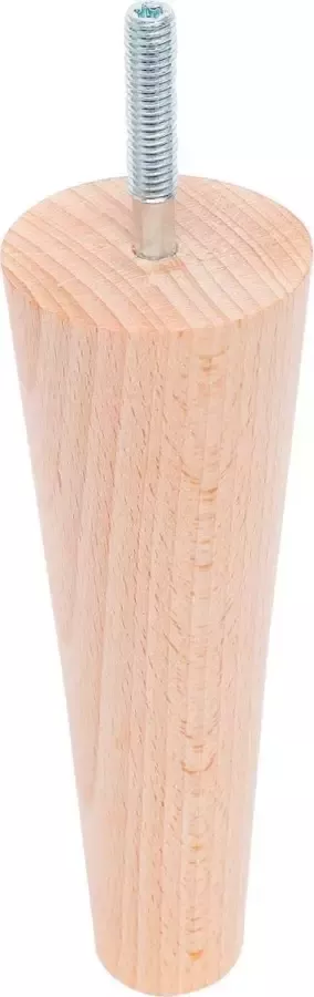 Duraline Meubelpoot Rond Taps Hout Ø4 8x15cmBeuken met FSC Keurmerk 4pp