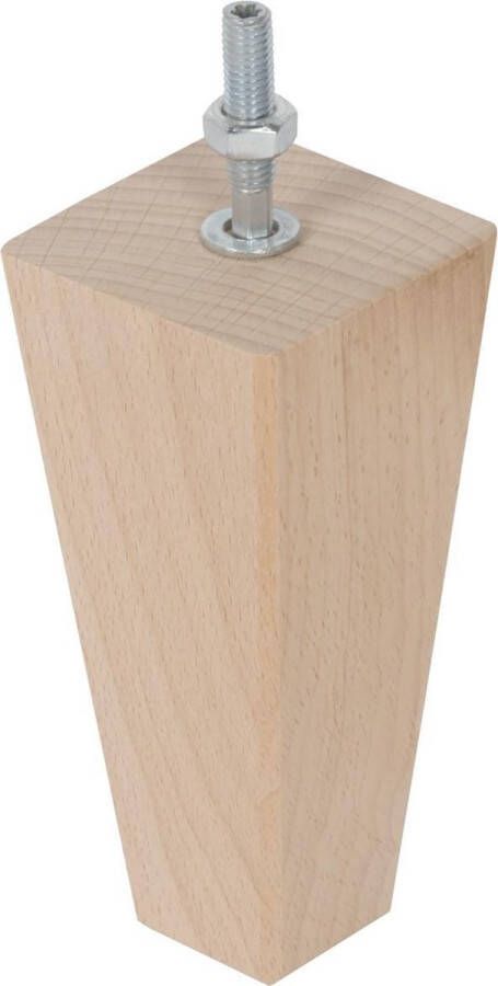 Duraline Meubelpoot Vierkant Beuken Hout met FSC Keurmerk 12 5cm